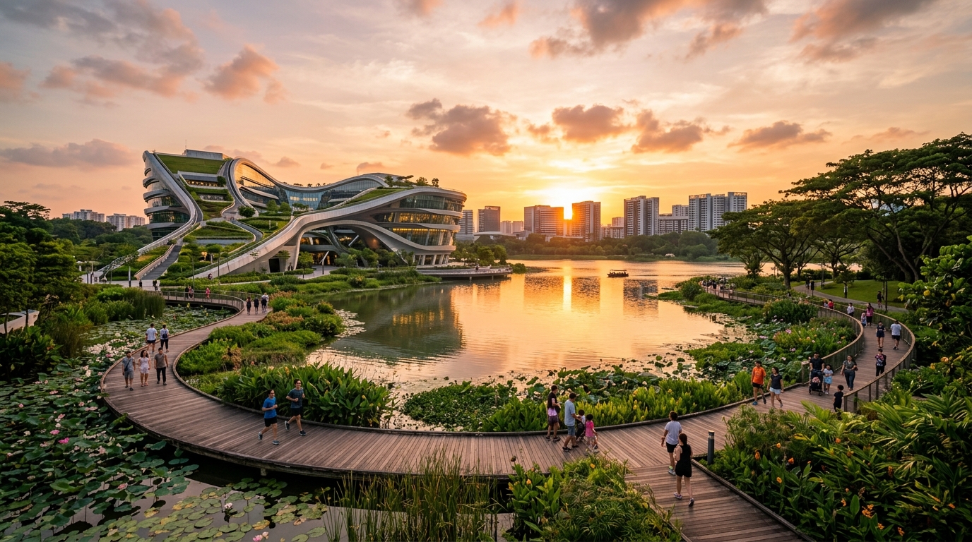 Jurong Lake Gardens and the New Science Centre Singapore
